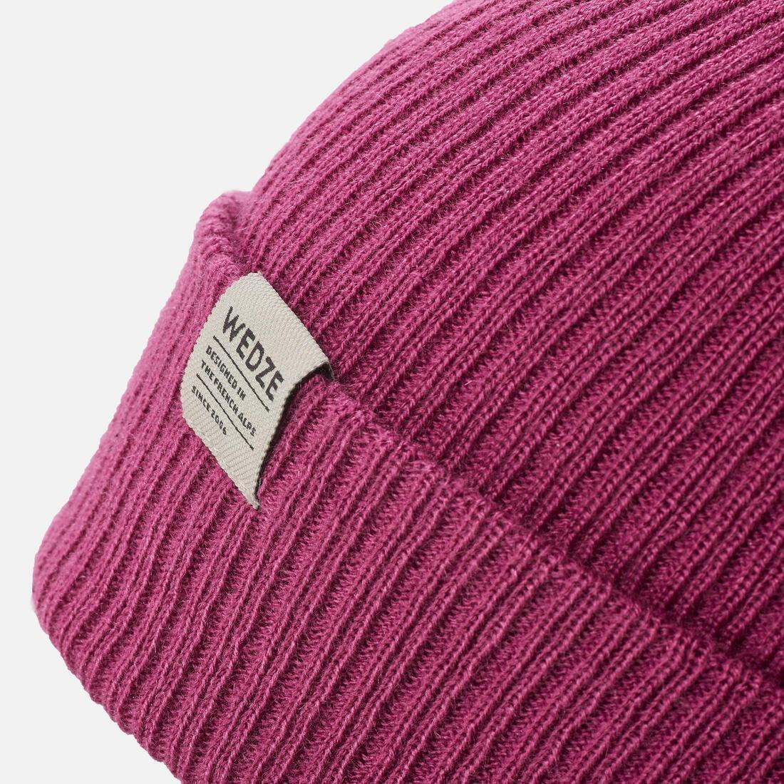 MAGENTA PURPLE KIDS' SKI HAT - FISHERMAN, No Color, large image number 3
