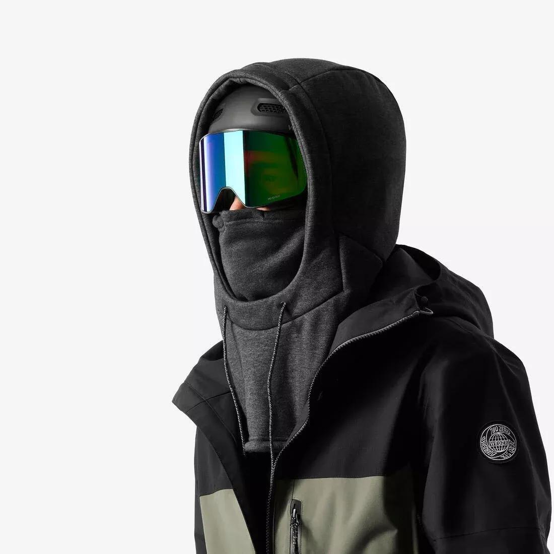 ADULT FLEECE SKI HELMET BALACLAVA - CLEAR, white, 5401_000, large image number 2