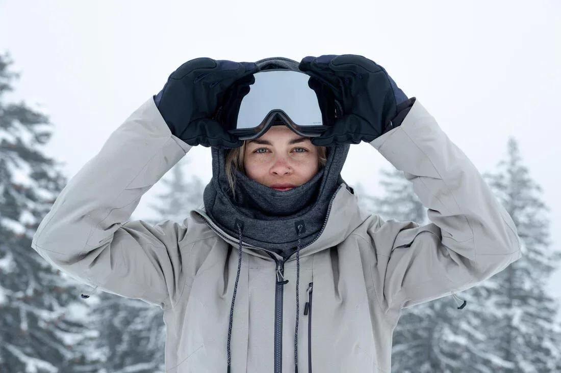 ADULT FLEECE SKI HELMET BALACLAVA - CLEAR, white, 5401_000, large image number 7
