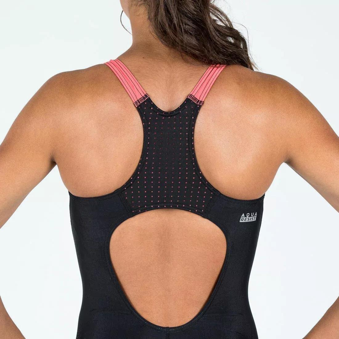 Kids Girls One-Piece Swimsuit - Shorty Kamyleon, Black, No Color, medium