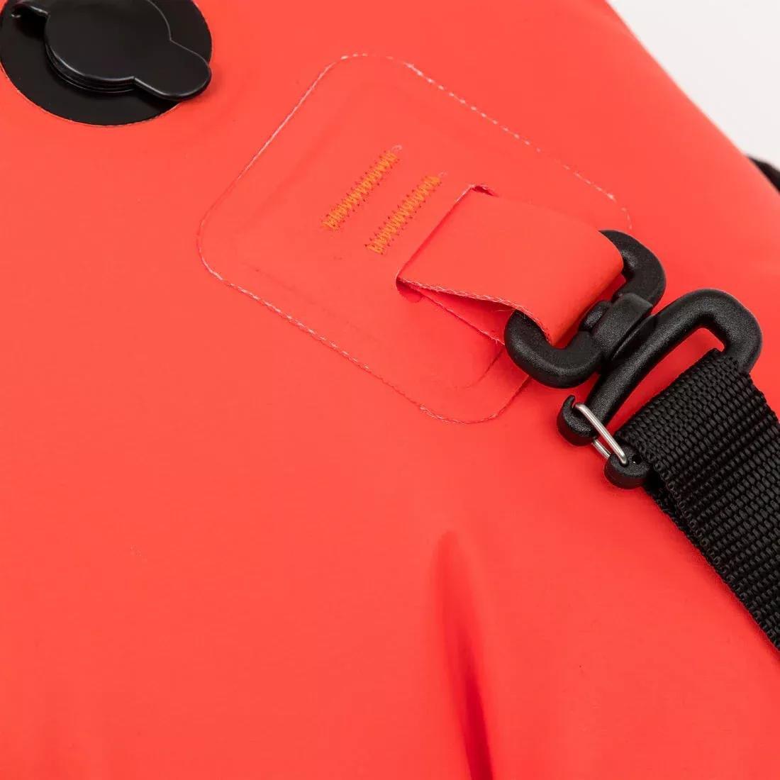 Open-water swimming buoy with inner compartment and net - OWS500 orange, Red, No Color, large image number 4