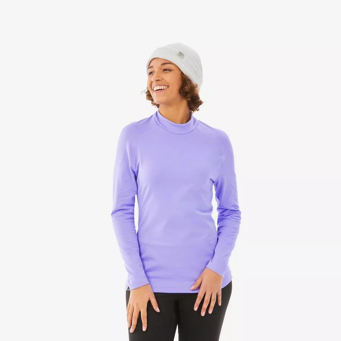 Women's Thermal Base Layer Top, Lavender Purple, 5401_000, large image number 0