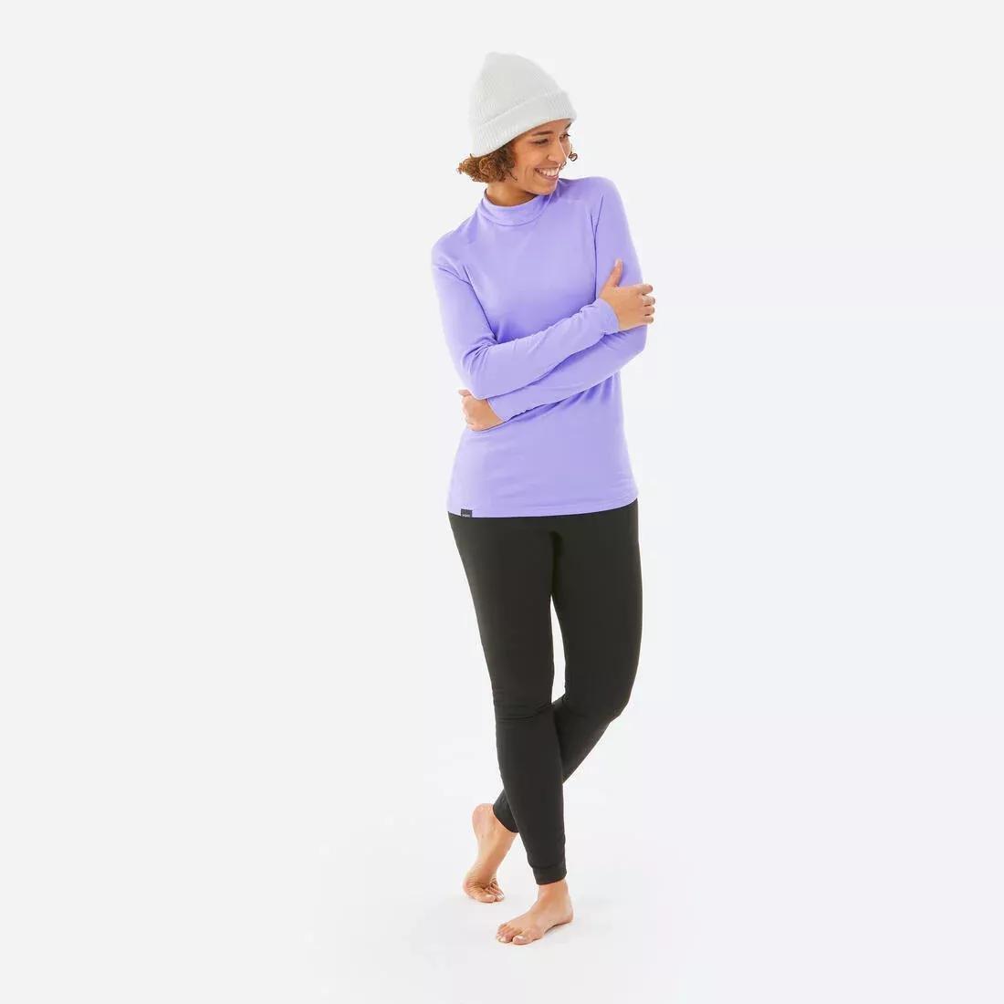 Women's Thermal Base Layer Top, Lavender Purple, 5401_000, large image number 11