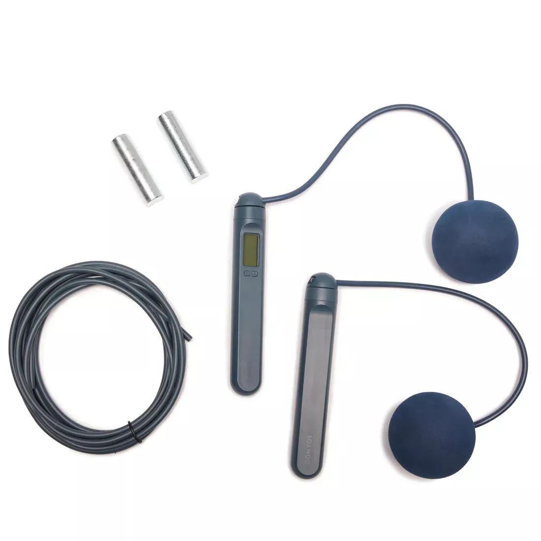 JUMP ROPE 800 COUNTER DOUBLE BLACK, No Color, medium