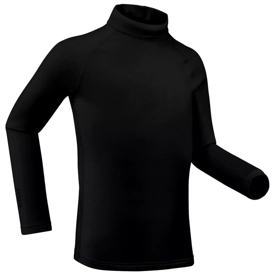 SMOKED BLACK Kids' Ski Thermal Base Layer, BL 500 Top, , large image number 1