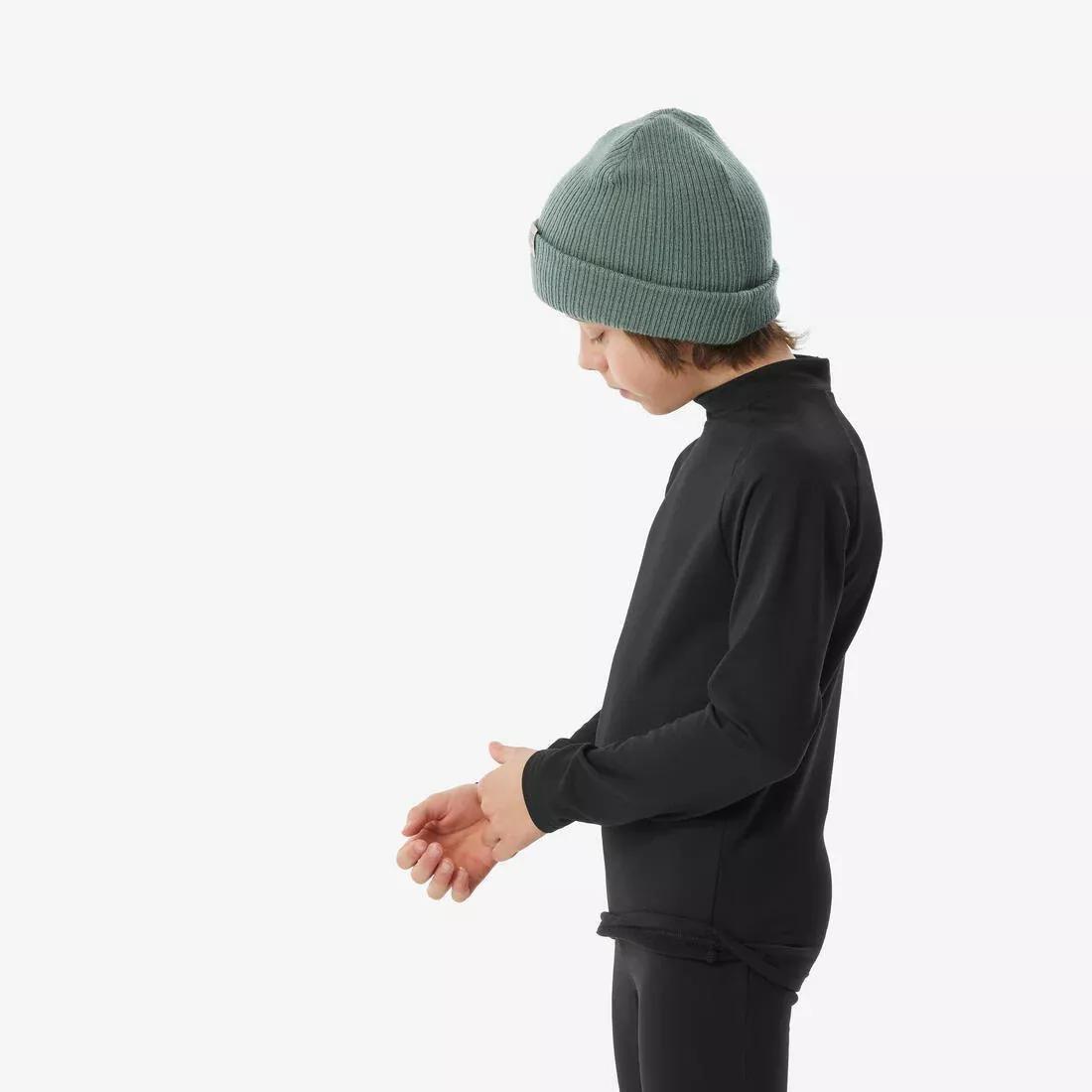 SMOKED BLACK Kids' Ski Thermal Base Layer, BL 500 Top, , large image number 8