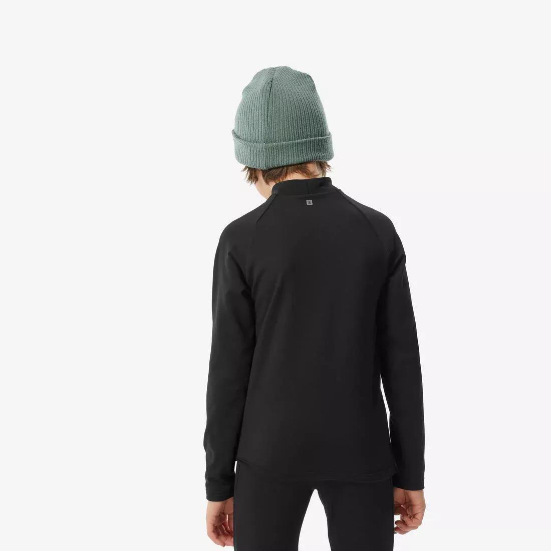 SMOKED BLACK Kids' Ski Thermal Base Layer, BL 500 Top, , large image number 9