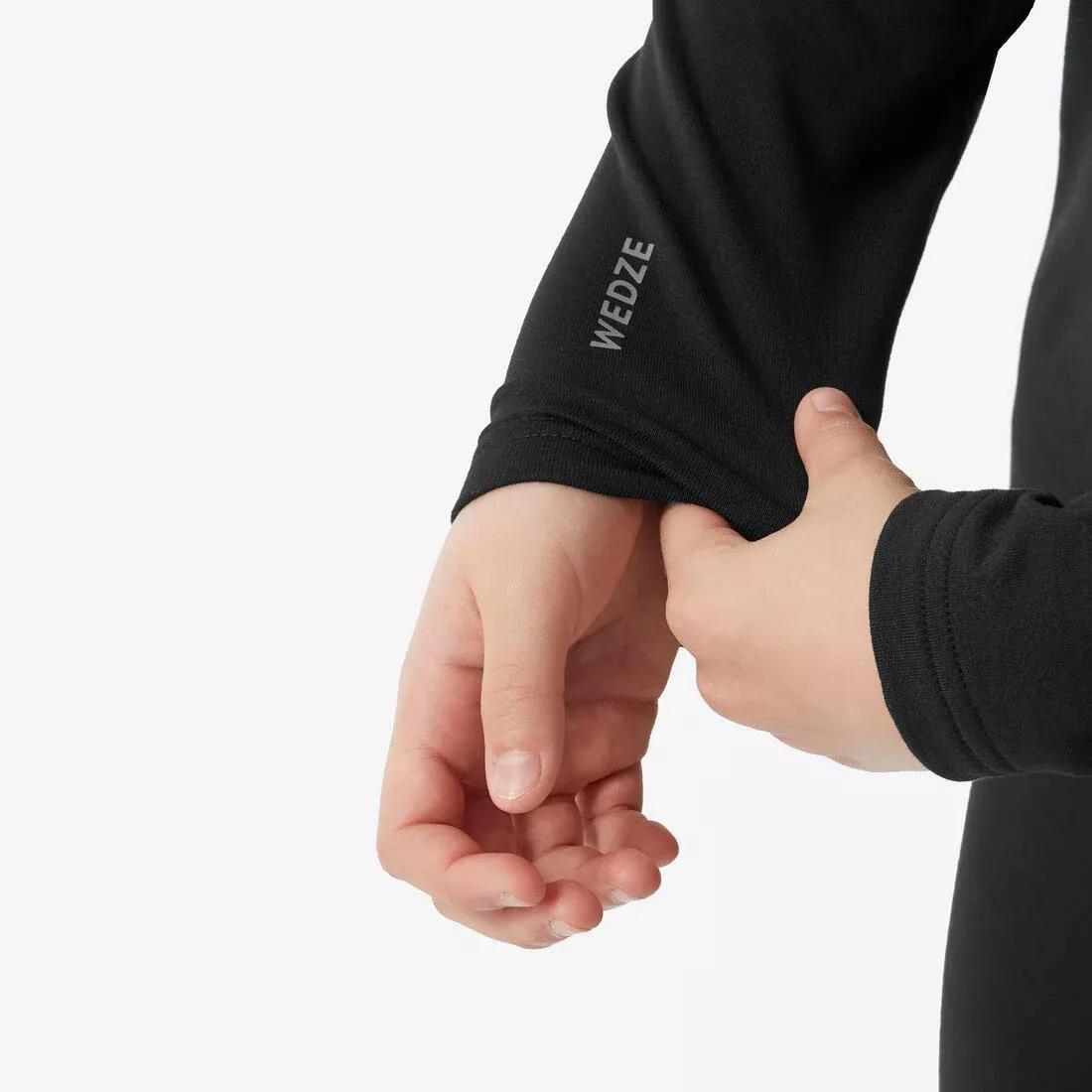 SMOKED BLACK Kids' Ski Thermal Base Layer, BL 500 Top, , large image number 12