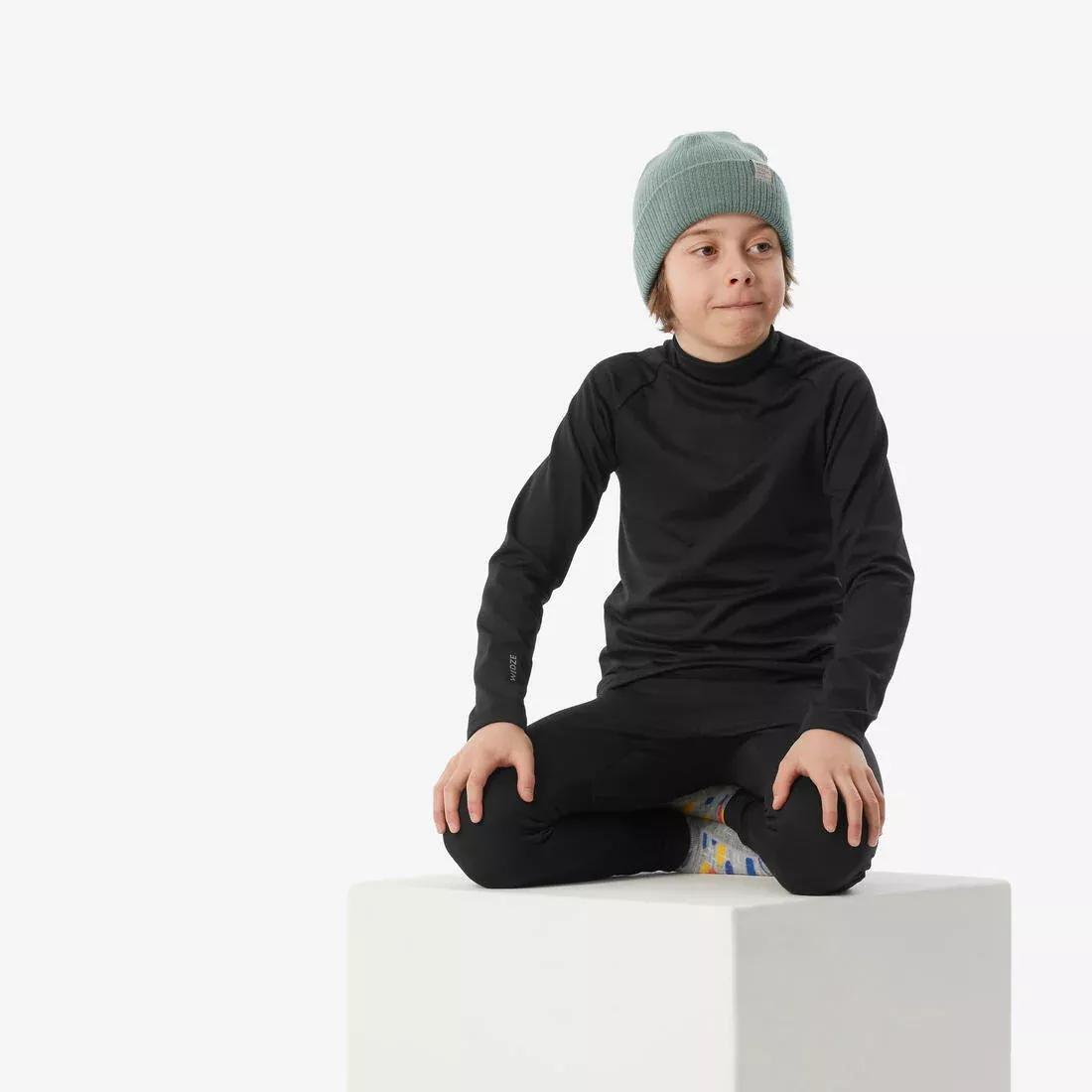 SMOKED BLACK Kids' Ski Thermal Base Layer, BL 500 Top, , large image number 13