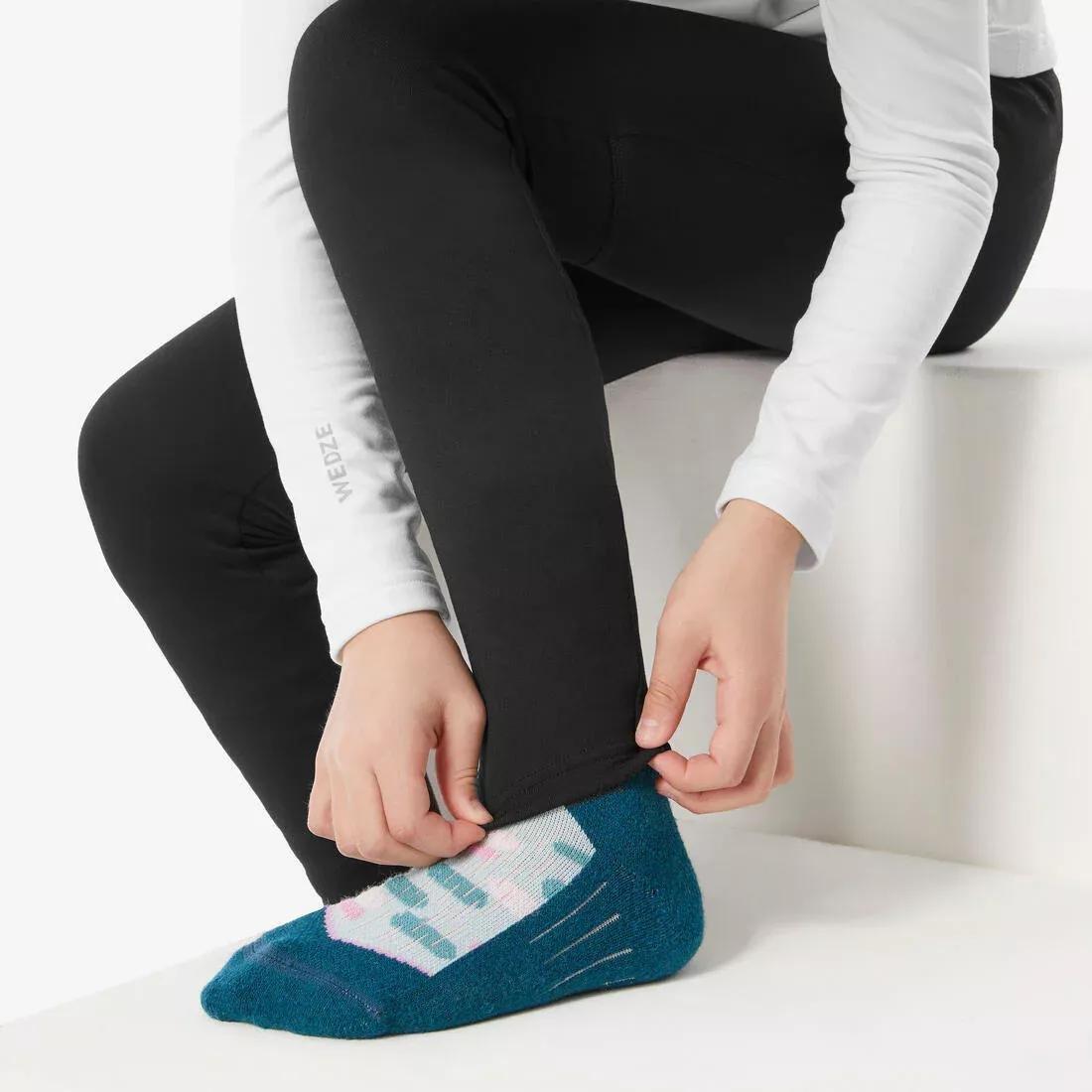 Kids Unisex Thermal Base Layer, Black, No Color, large image number 8