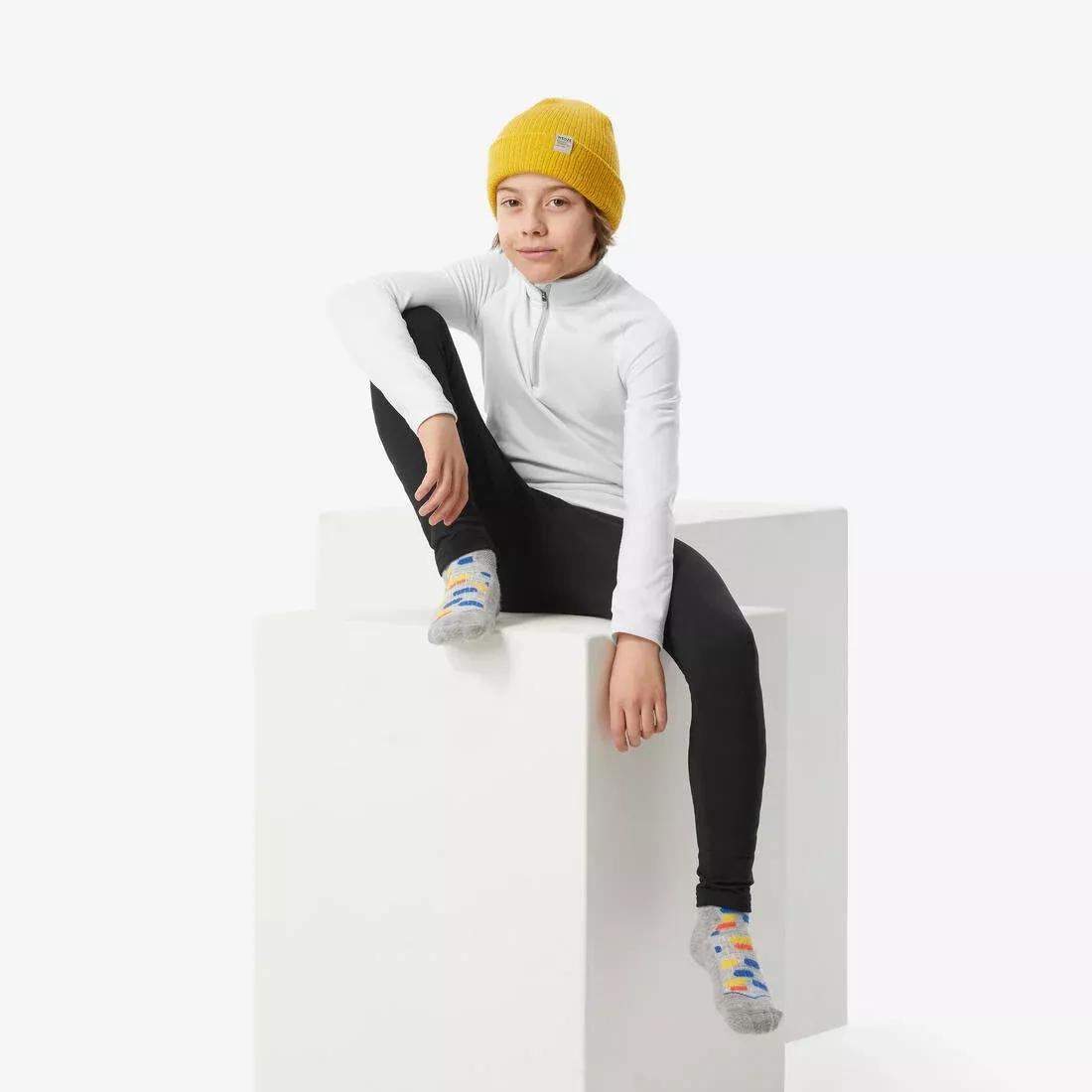 Kids Thermal Base Layer, Smoked Black, , large image number 10