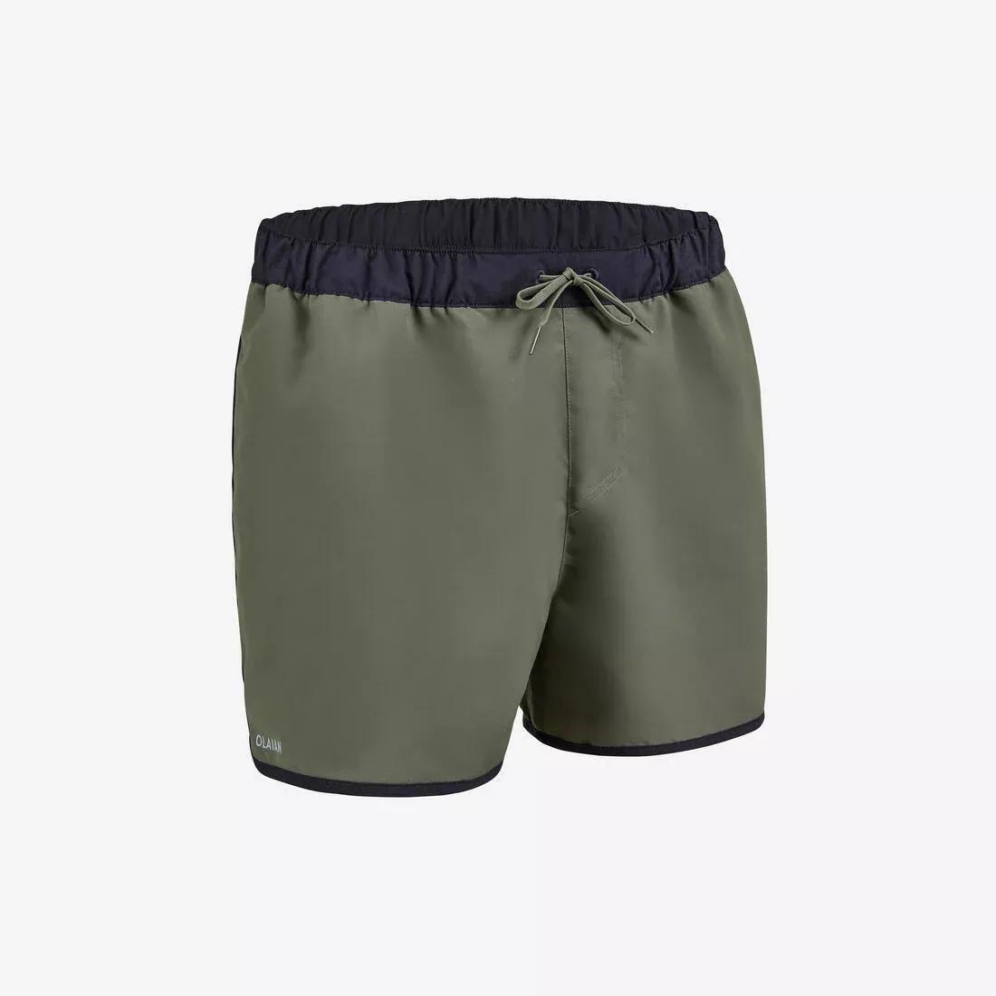 Men Boardshort Surf 100 Short, Khaki, No Color, large image number 0