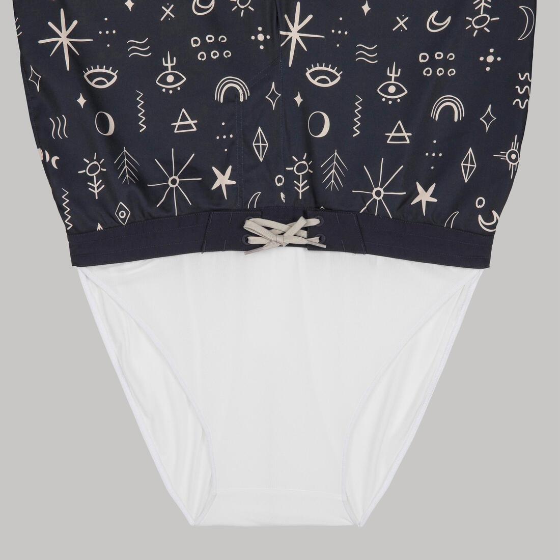 Men Surfing 100 Long Boardshorts, Black, , large image number 5