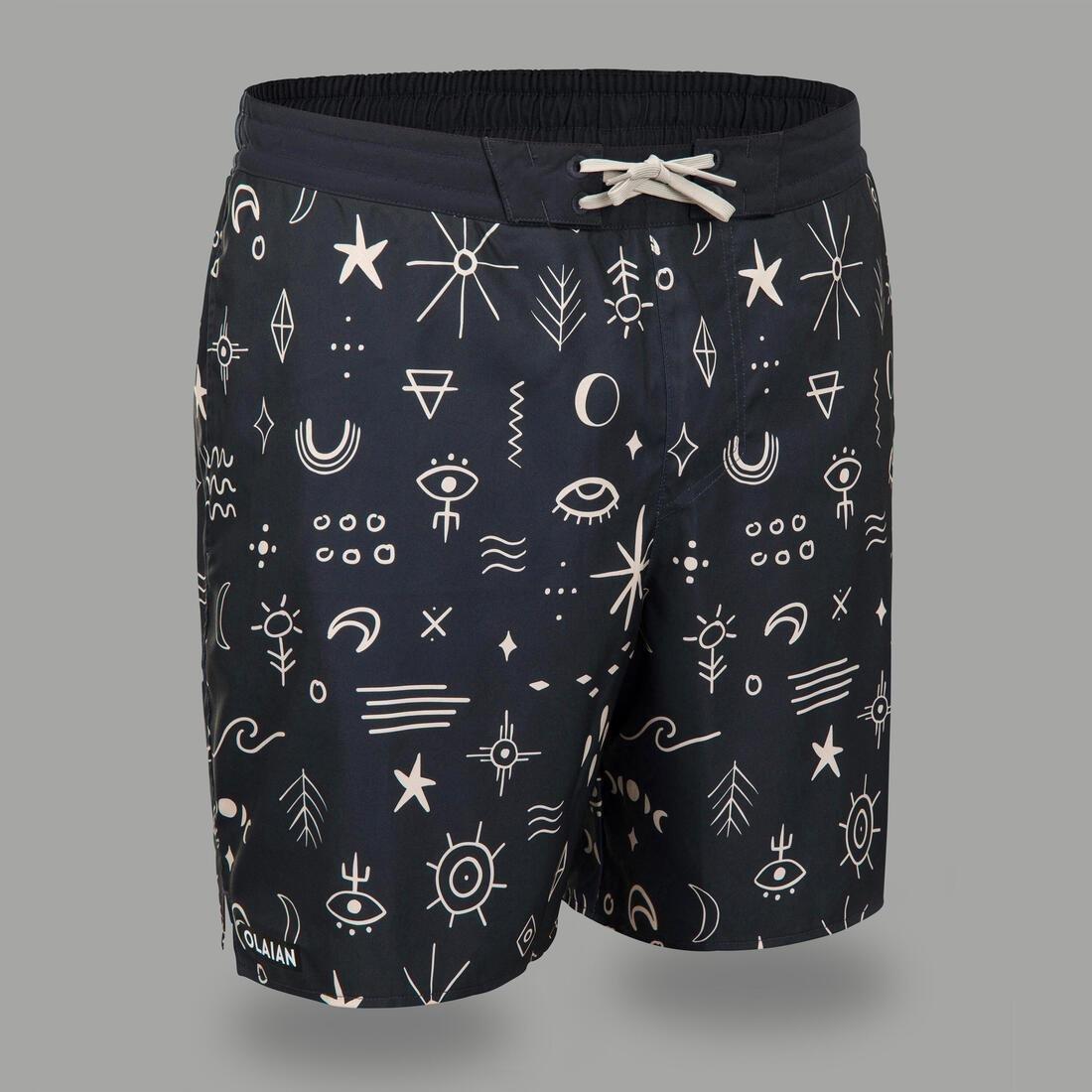 Men Surfing 100 Long Boardshorts, Black, , large image number 14