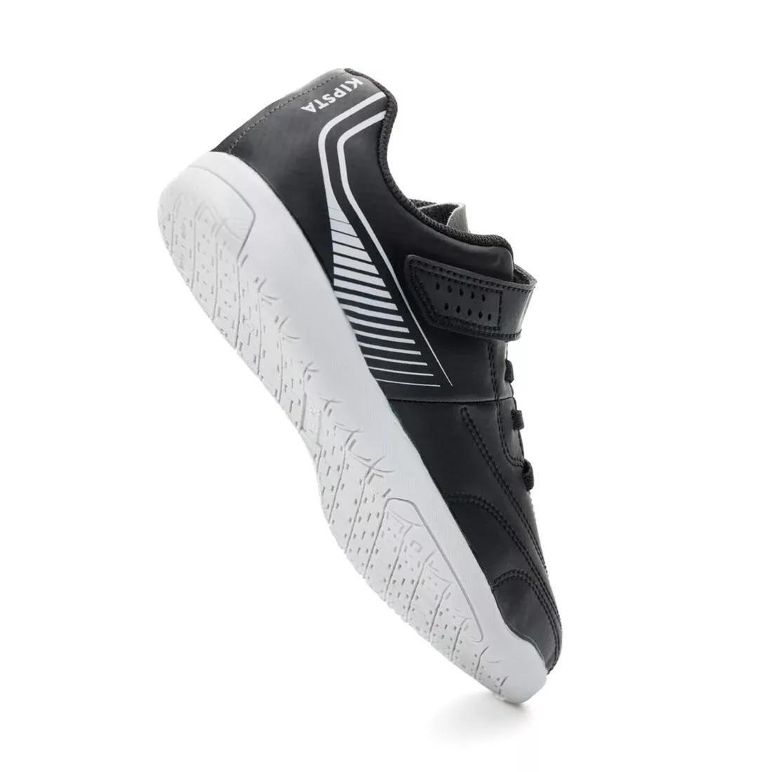 Kids Unisex Futsal Trainers - 100, Black, No Color, large image number 4