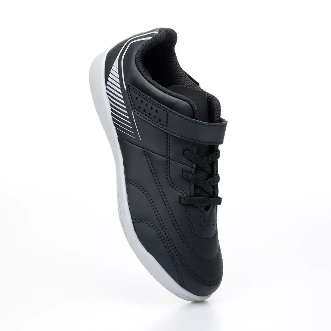 Kids Unisex Futsal Trainers - 100, Black, No Color, large image number 4