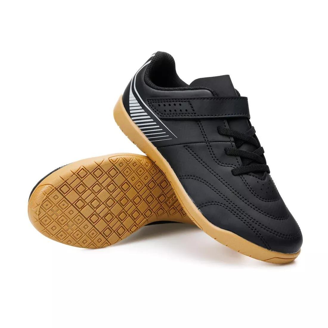 Kids Unisex Futsal Trainers - 100, Black, No Color, large image number 13