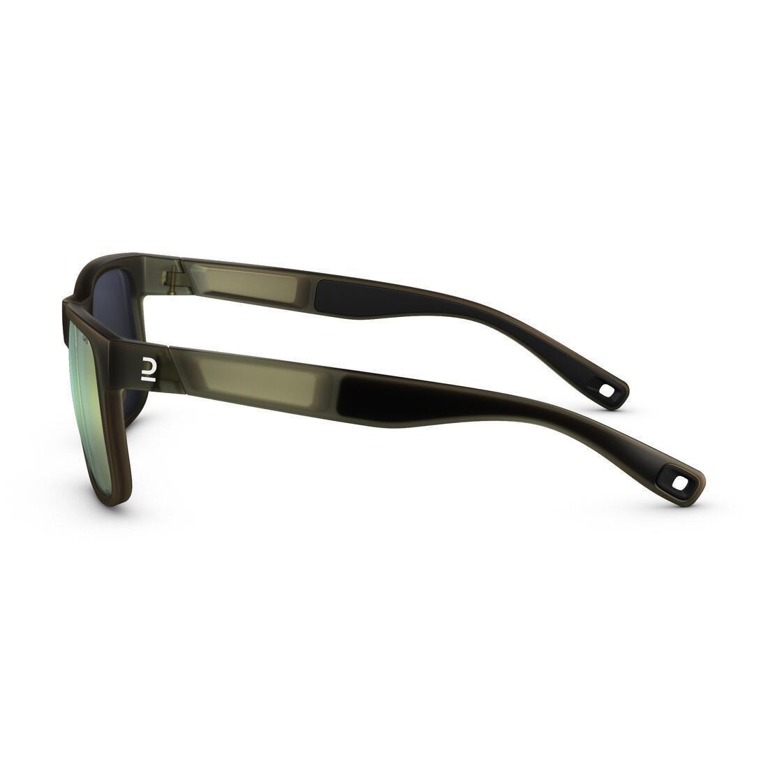 QUECHUA - Adult Unisex Hiking Sunglasses Mh140 - Polarising Category 3 Black