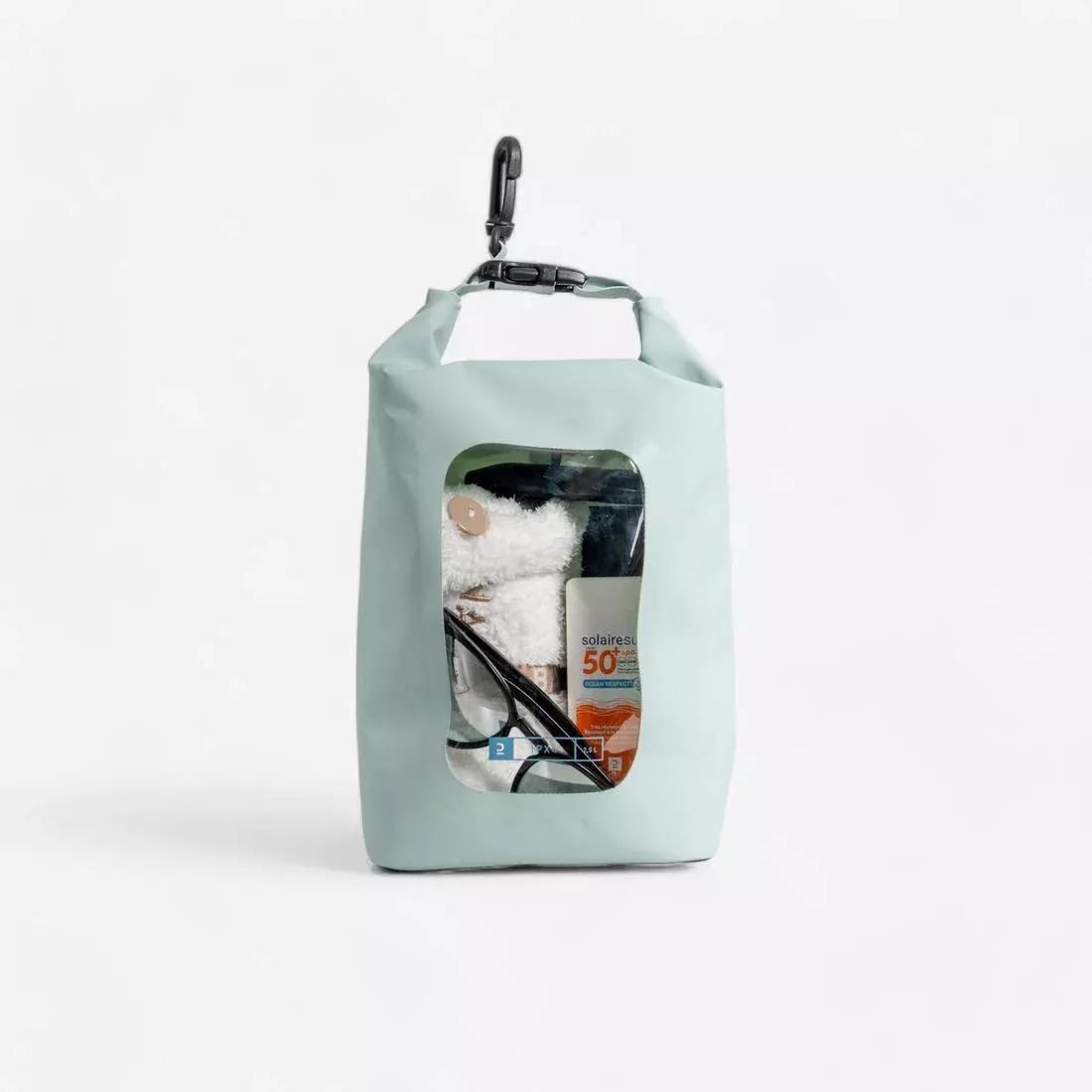 2.5 L Waterproof Dry Bag Ipx6 With Window, Green, No Color, large image number 1