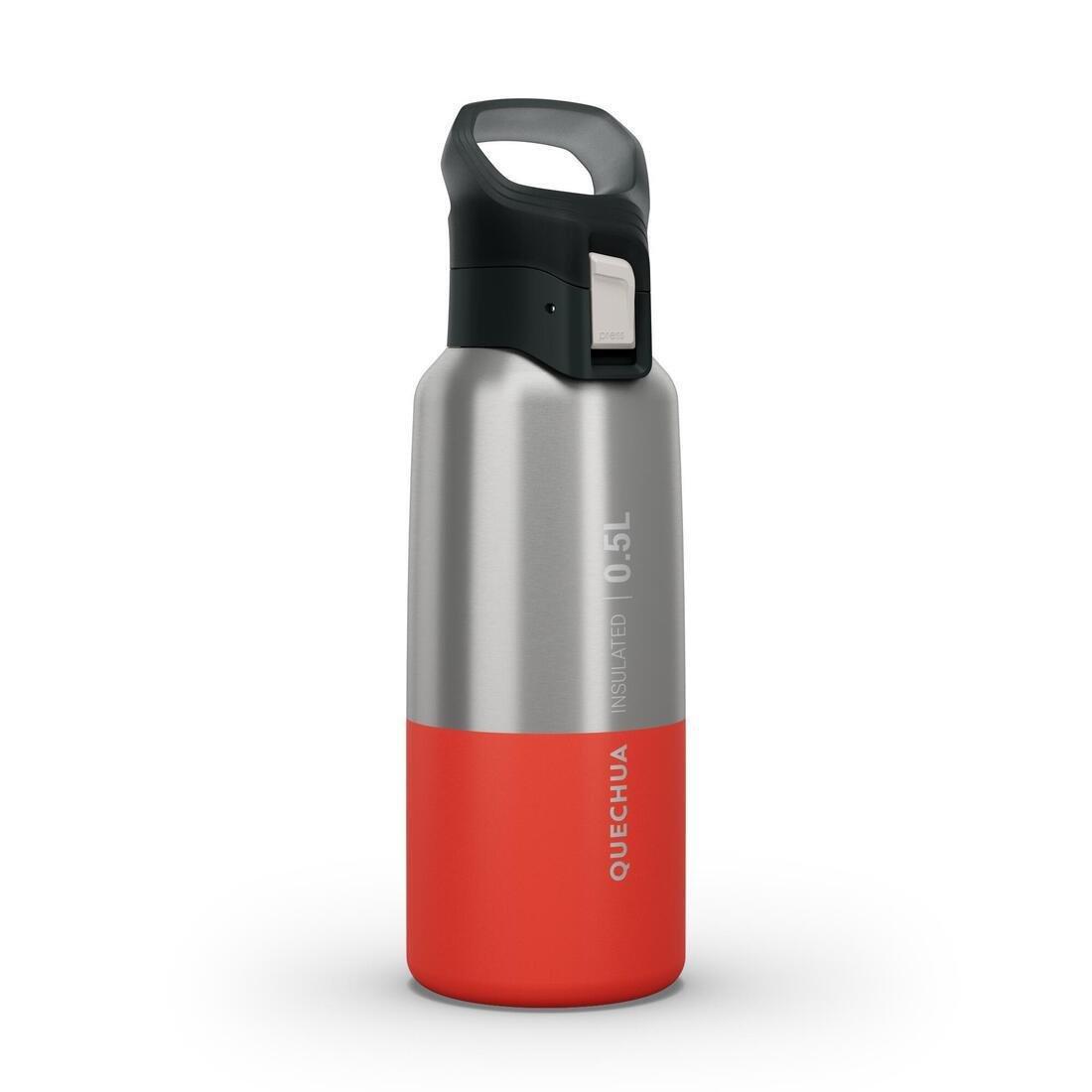 Kids Girls Isothermal Stainless Steel Hiking Flask - Mh500 0.5 L, Pink, No Color, large image number 1