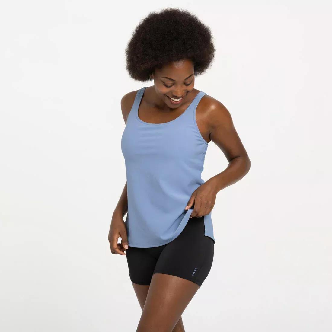 Adult Tankini Shorty, Dusk Blue, , medium