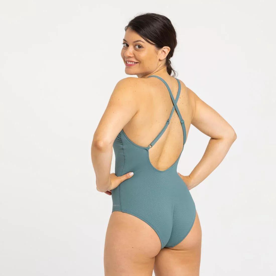 Women 1-Piece Swimsuit - Lila High, Khaki, No Color, large image number 2