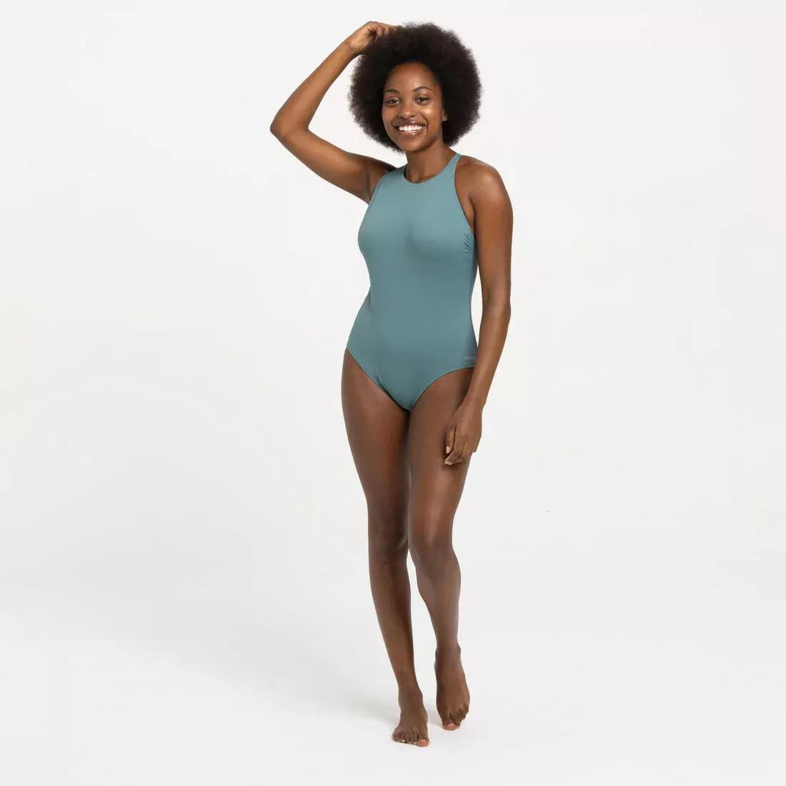 Women 1-Piece Swimsuit - Lila High, Khaki, No Color, large image number 5