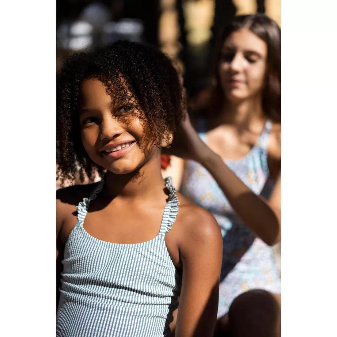 Kids Girls 1-Piece Swimsuit - Lanzarote, Khaki, No Color, large image number 9