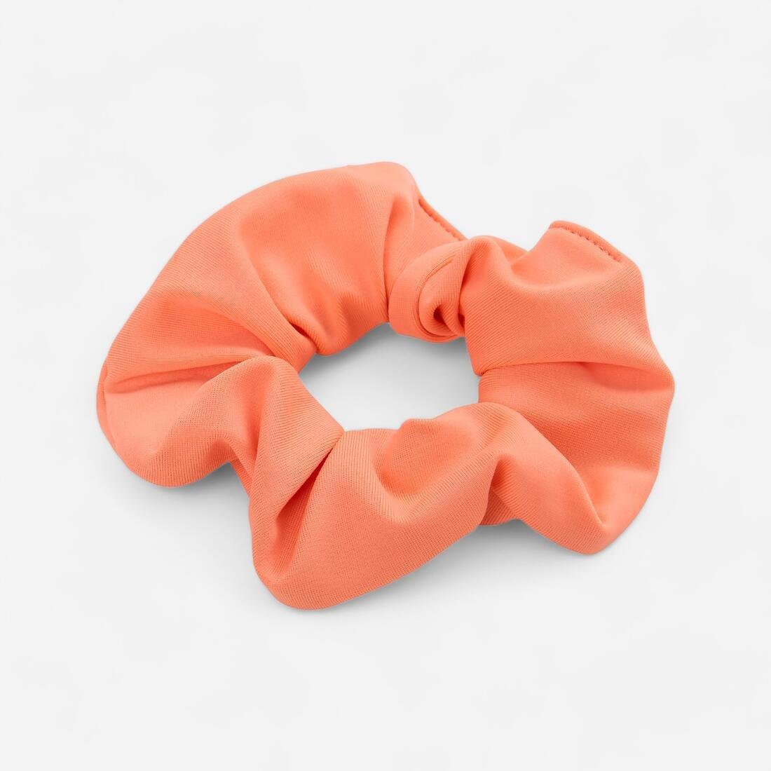 Kids Girls Swimming Hair Scrunchie, Orange, No Color, large image number 0