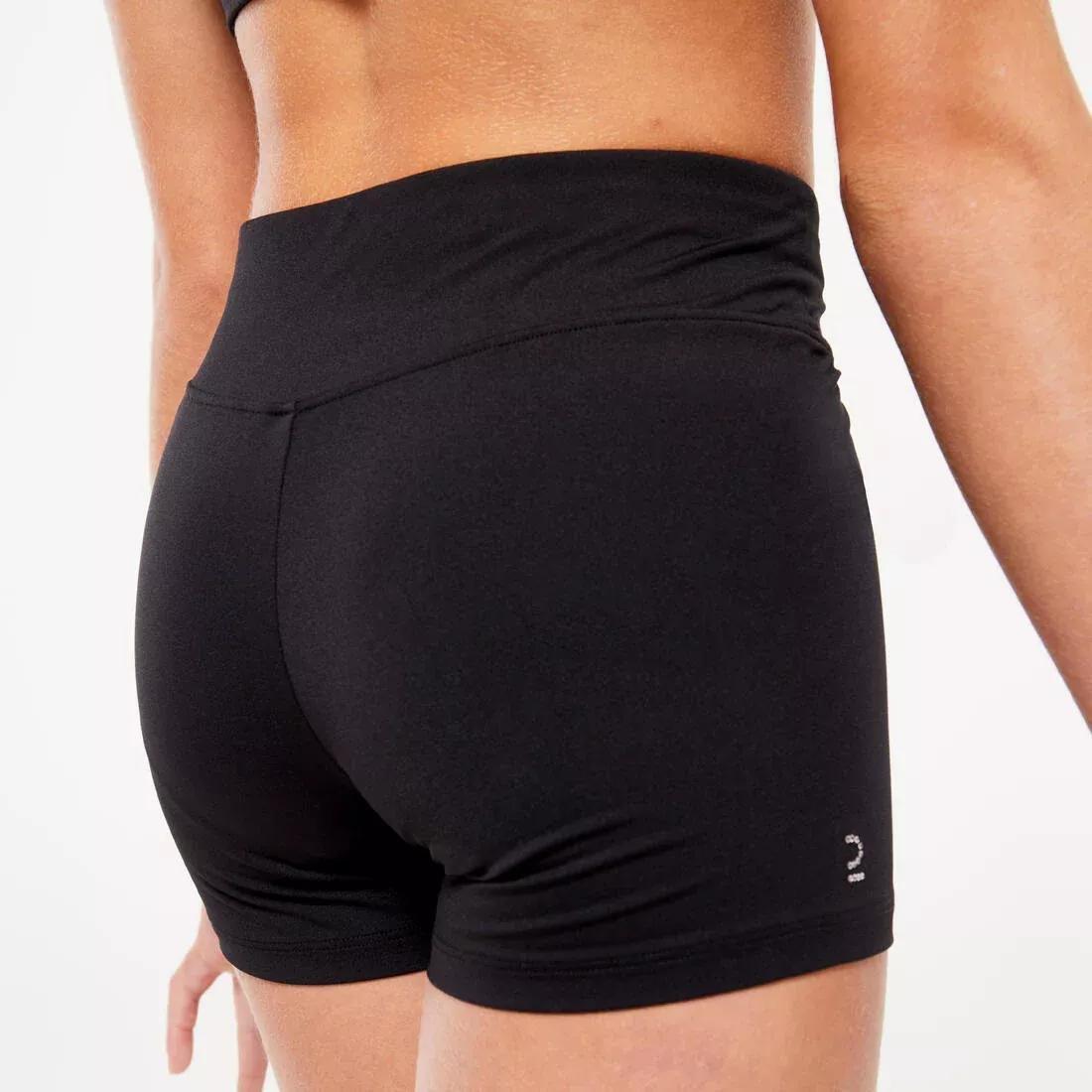 Kids Girls Gym Shorts, Black, No Color, large image number 2