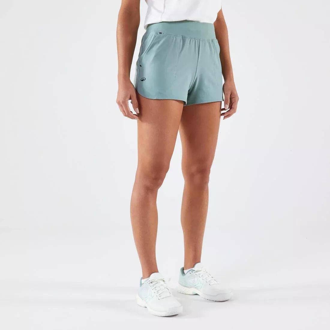 SMOKED BLACK Women's Tennis Shorts TSH Light - Black, No Color, medium