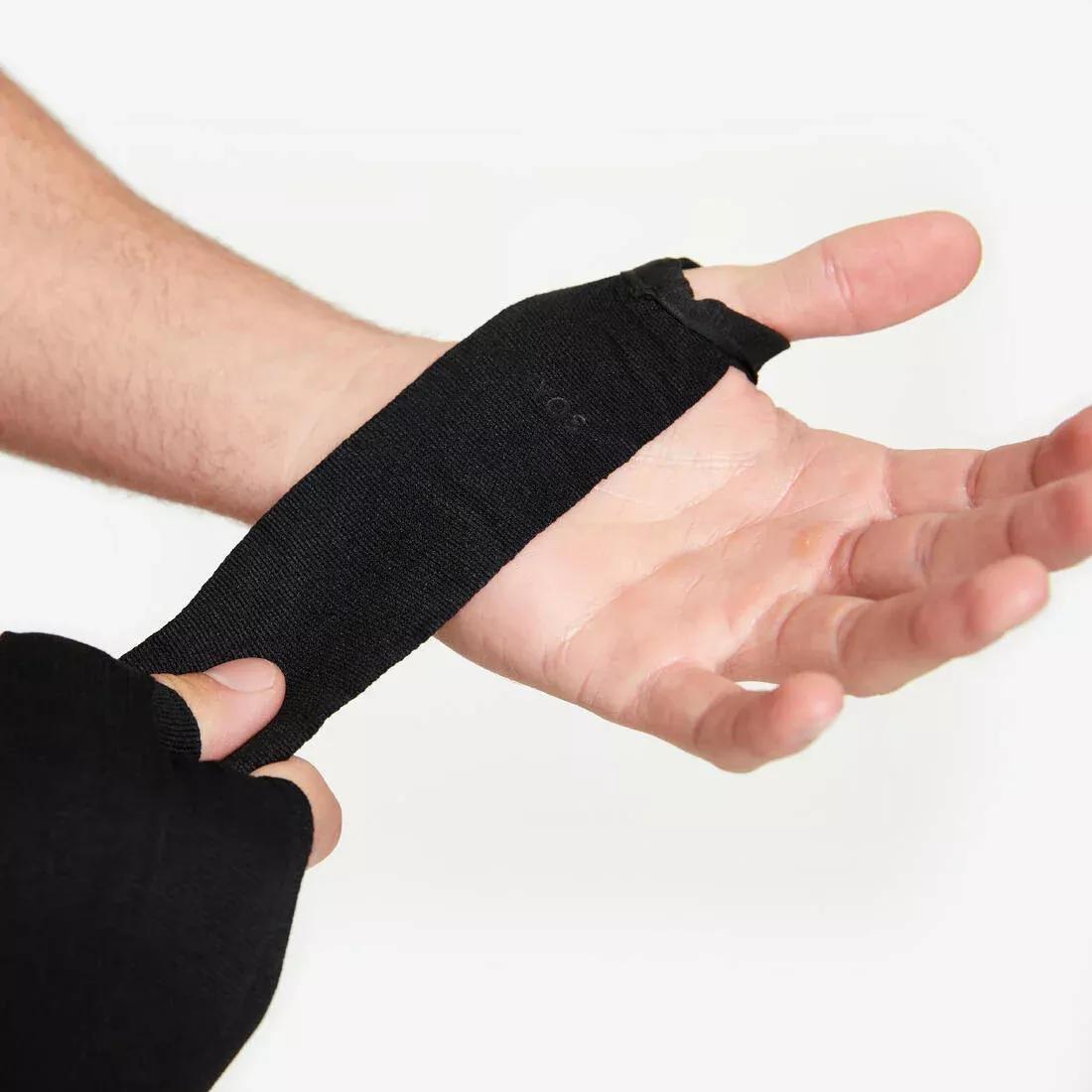 SMOKED BLACK Boxing Wraps 4 m, No Color, medium