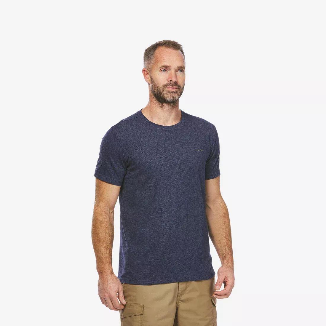 ORANGE Men's Hiking T-shirt - NH550 Fresh, , medium