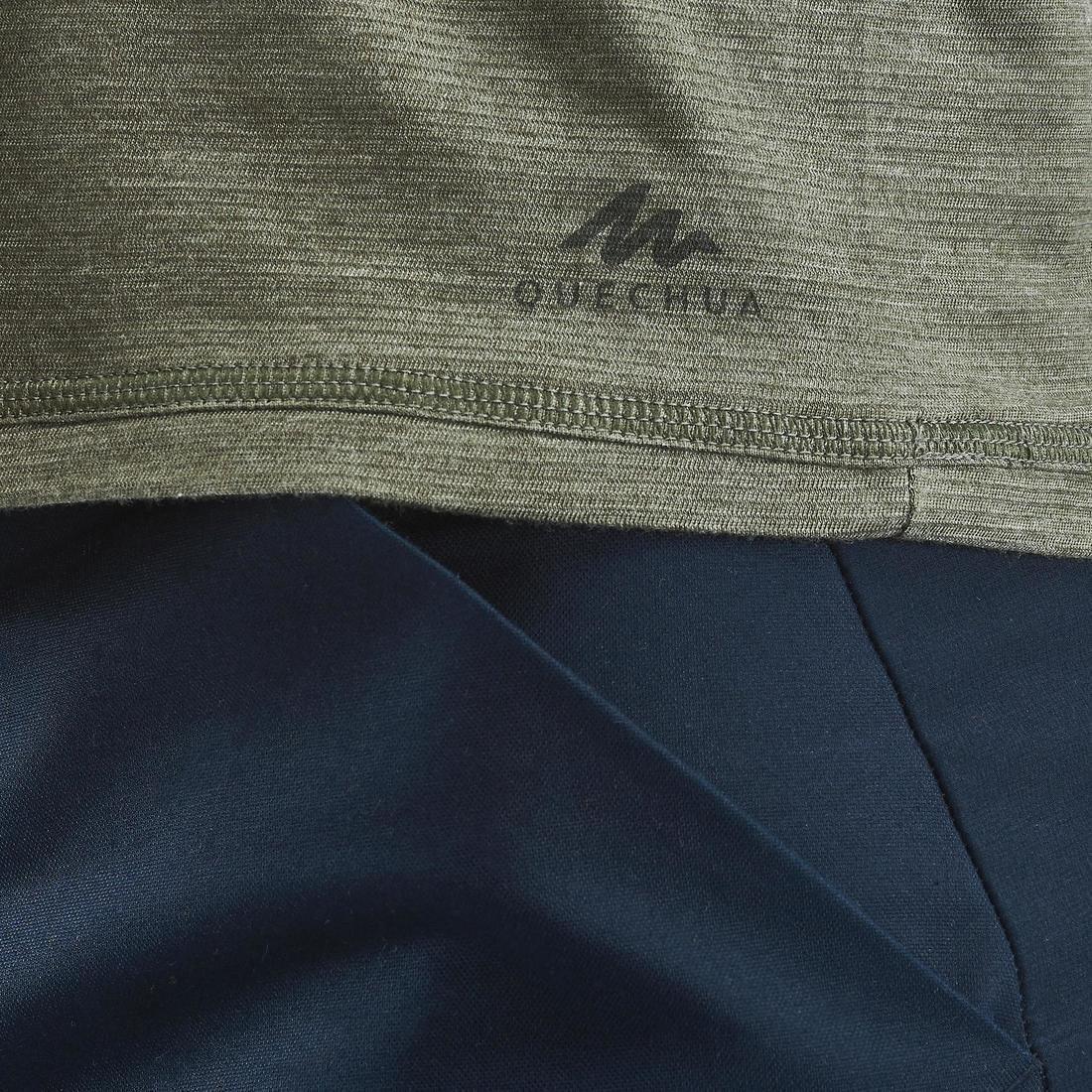 DARK BLUE Men's Hiking T-shirt - NH550 Fresh, No Color, large image number 4