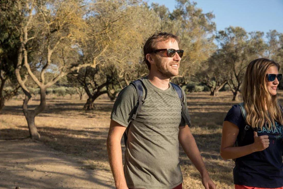 DARK BLUE Men's Hiking T-shirt - NH550 Fresh, No Color, large image number 7