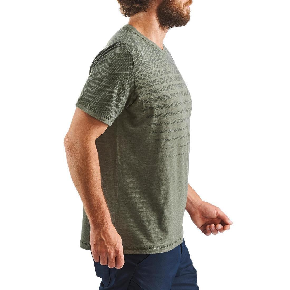 DARK BLUE Men's Hiking T-shirt - NH550 Fresh, No Color, large image number 14