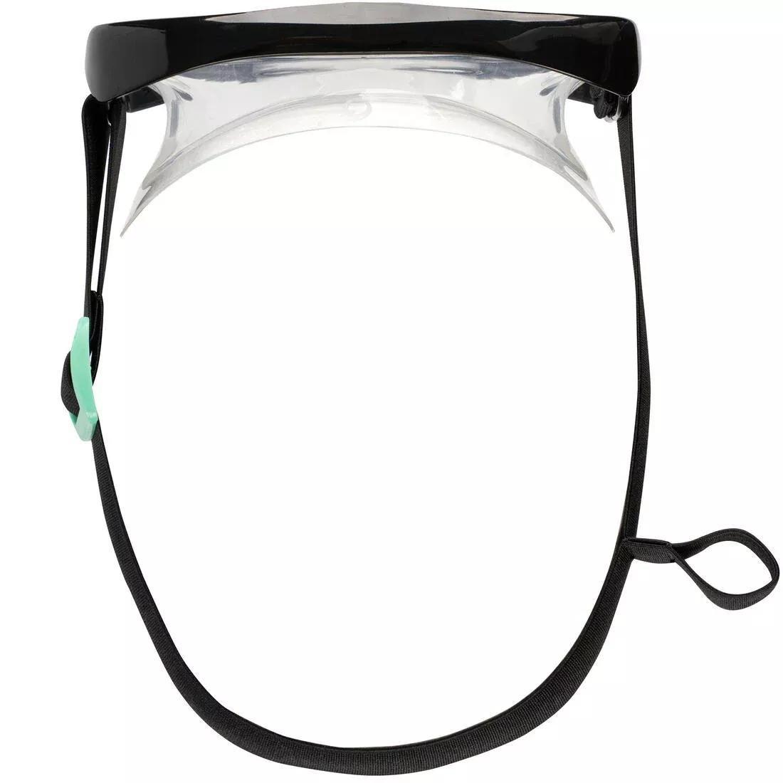 Unisex Snorkelling Mask Snorkel Diving Set - Subea 100, Black, , large image number 4