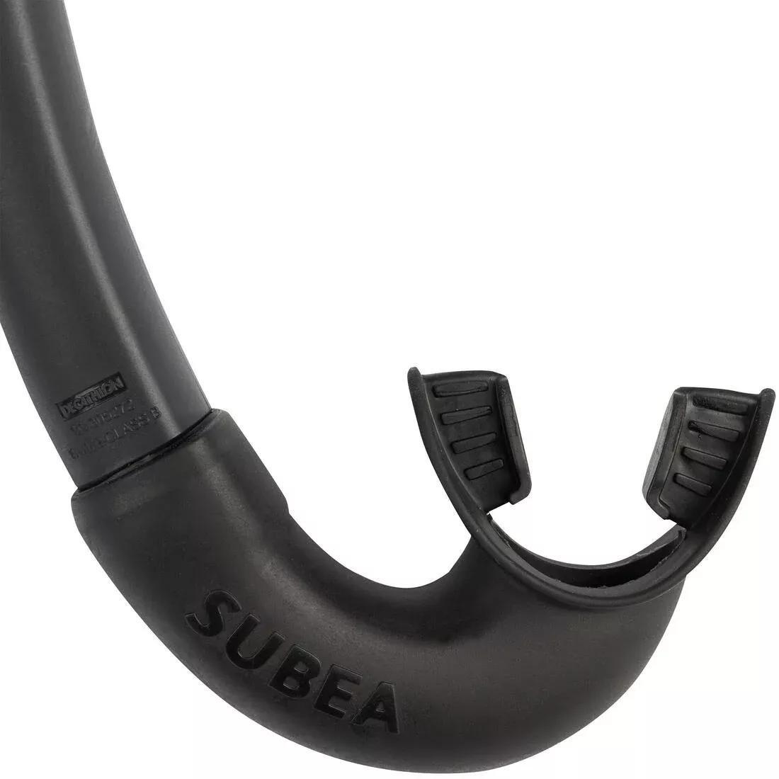 Unisex Snorkelling Mask Snorkel Diving Set - Subea 100, Black, , large image number 6