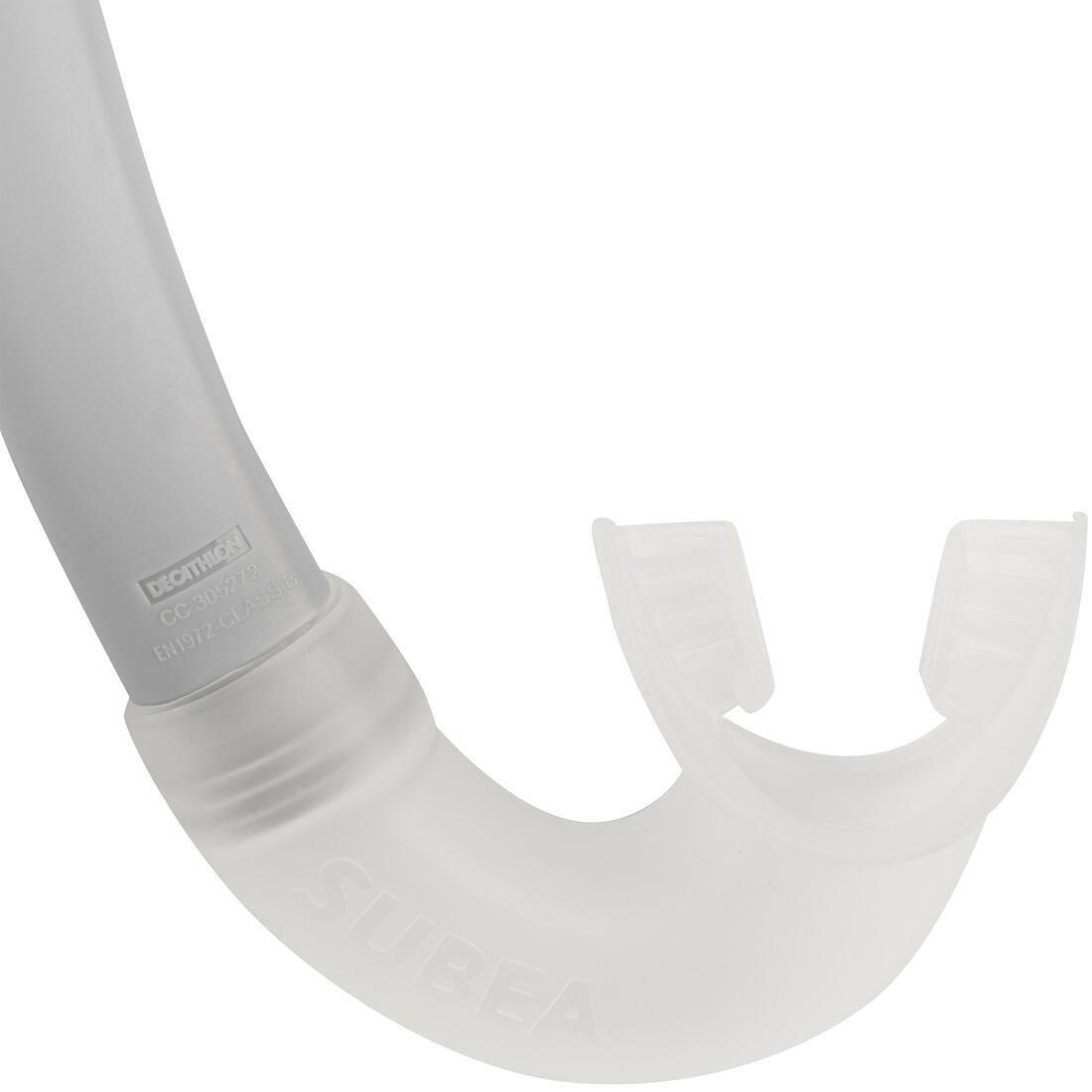 Kids Unisex Snorkelling Kit Subea Snorkel Mask - 100, Grey, , large image number 2