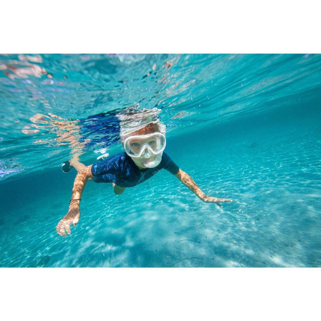 Kids Unisex Snorkelling Kit Subea Snorkel Mask - 100, Grey, , large image number 9