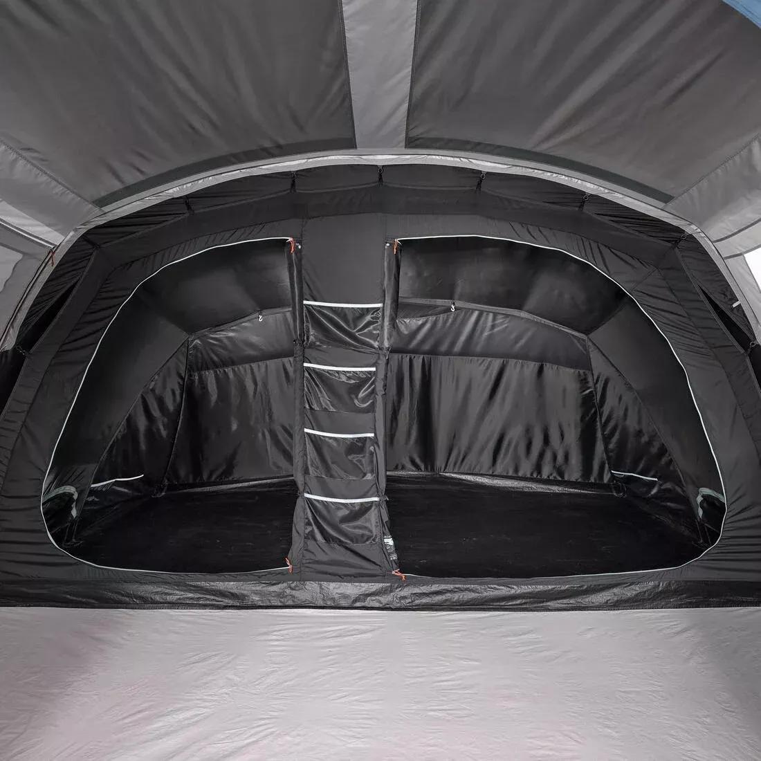 5-person, 2-bedroom camping tent, Arpenaz 5.2, Black, No Color, large image number 7