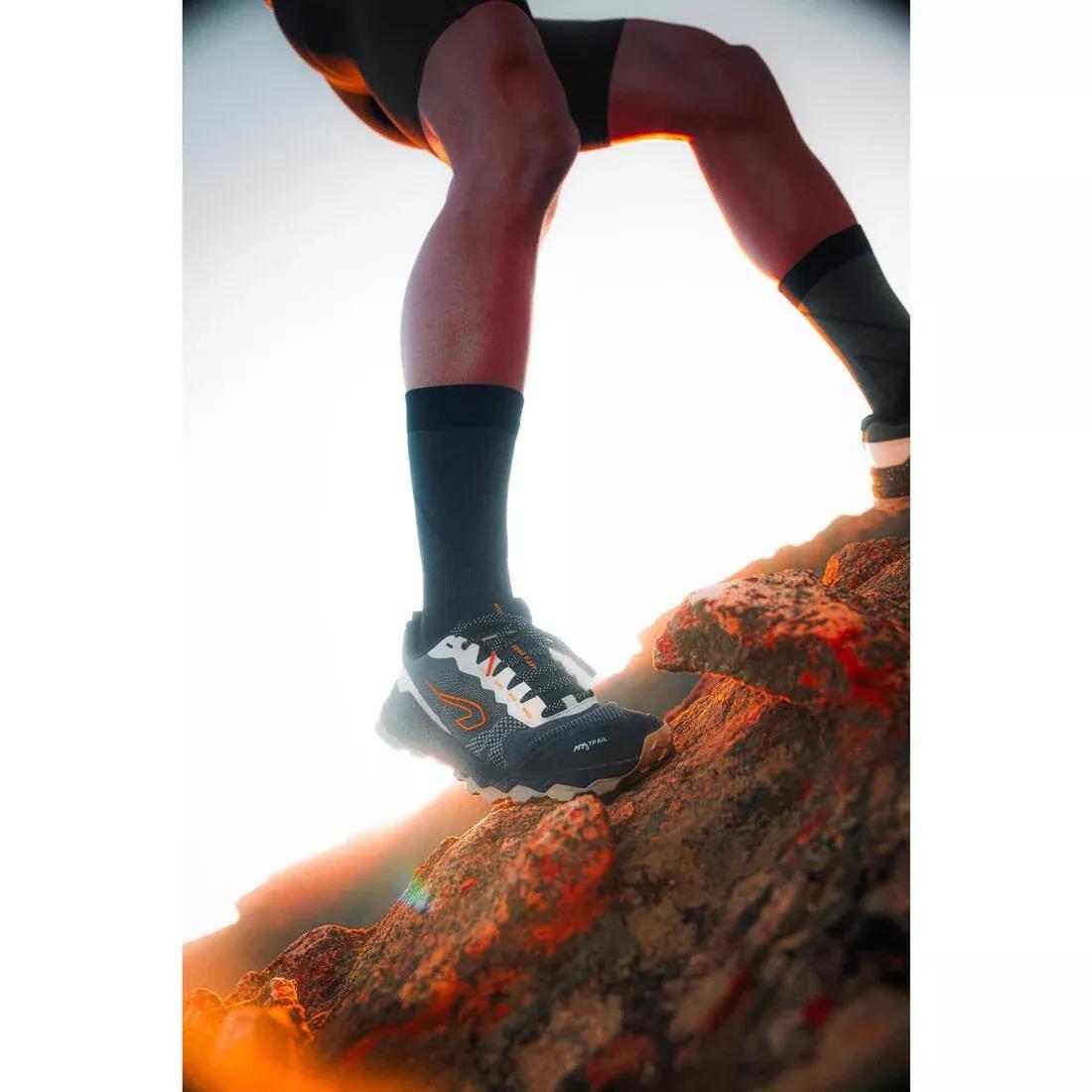 Strap Running Socks - Kiprun Run 900,  Black, No Color, large image number 6