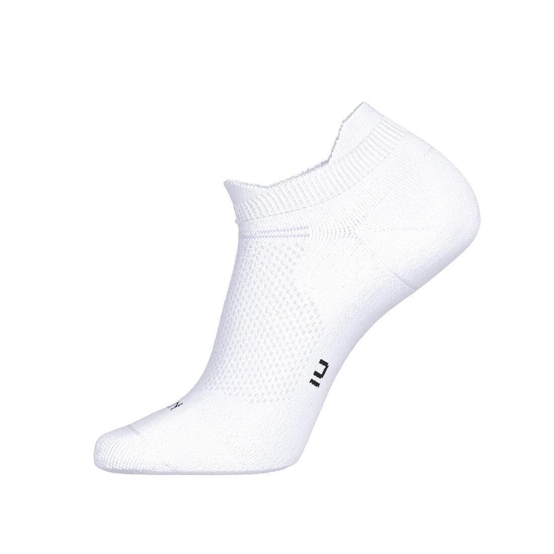 SMOKED BLACK PACK OF 2 PAIRS OF RUN 500 THIN INVISIBLE RUNNING SOCKS, , large image number 8
