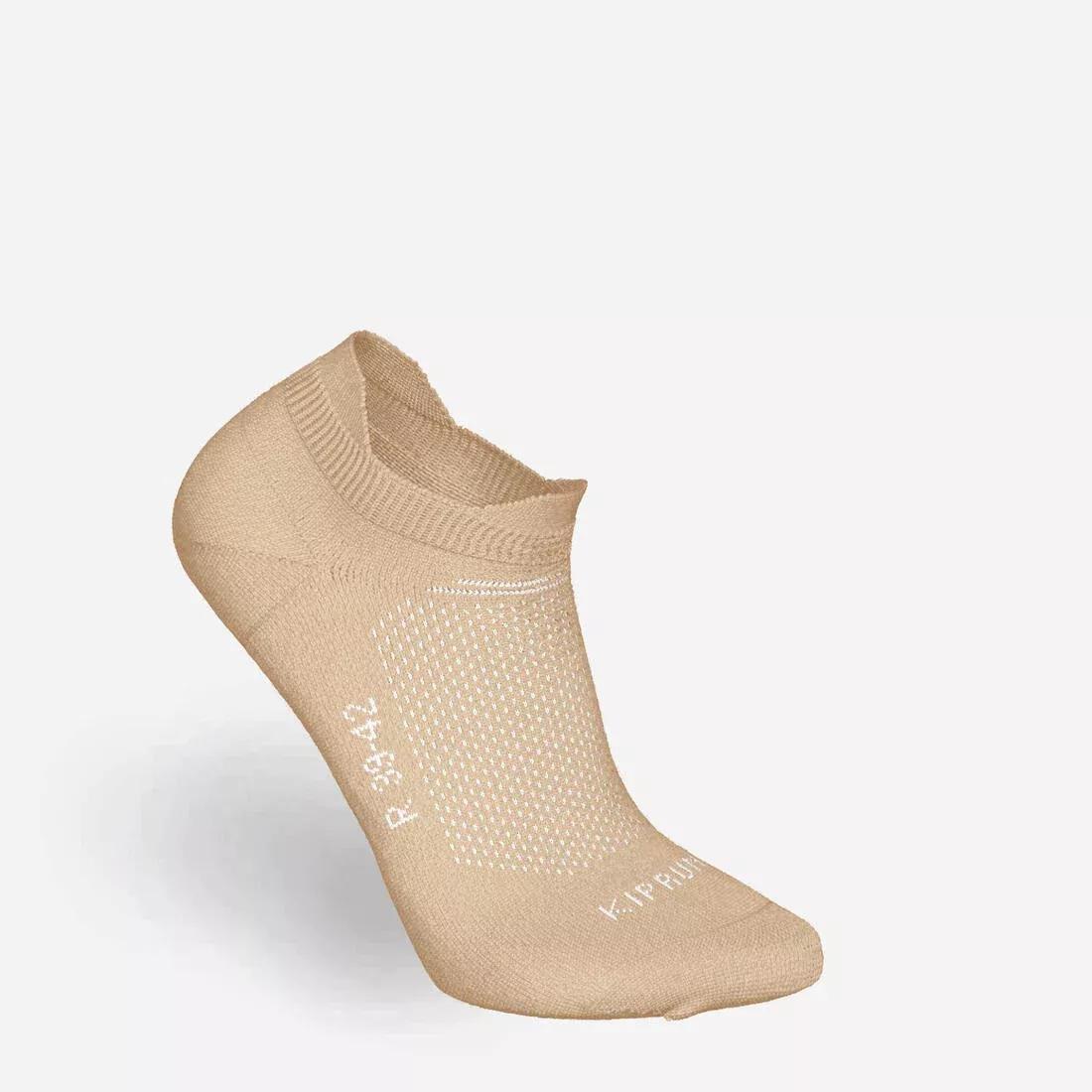 ULTRA WHITE PACK OF 2 PAIRS OF RUN 500 THIN INVISIBLE RUNNING SOCKS, , large image number 6