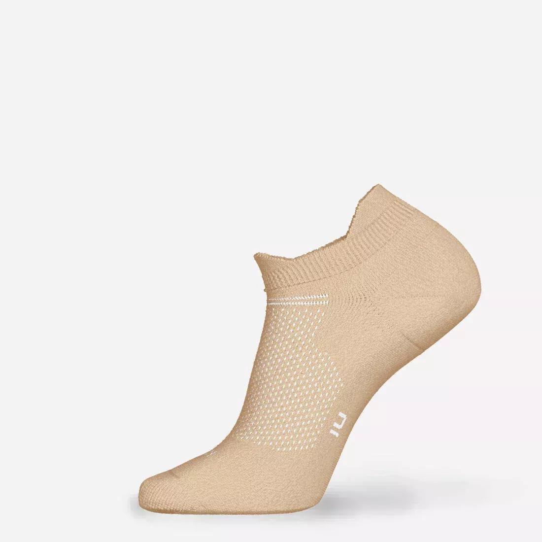 ULTRA WHITE PACK OF 2 PAIRS OF RUN 500 THIN INVISIBLE RUNNING SOCKS, , large image number 7