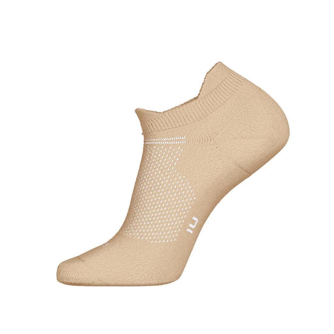 ULTRA WHITE PACK OF 2 PAIRS OF RUN 500 THIN INVISIBLE RUNNING SOCKS, , large image number 8