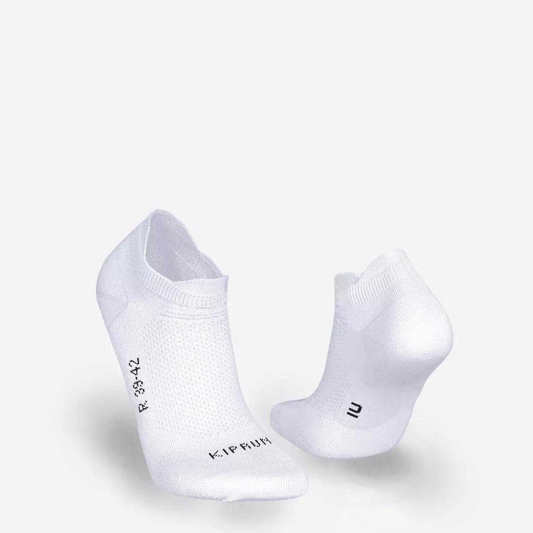 ULTRA WHITE PACK OF 2 PAIRS OF RUN 500 THIN INVISIBLE RUNNING SOCKS, , large image number 10