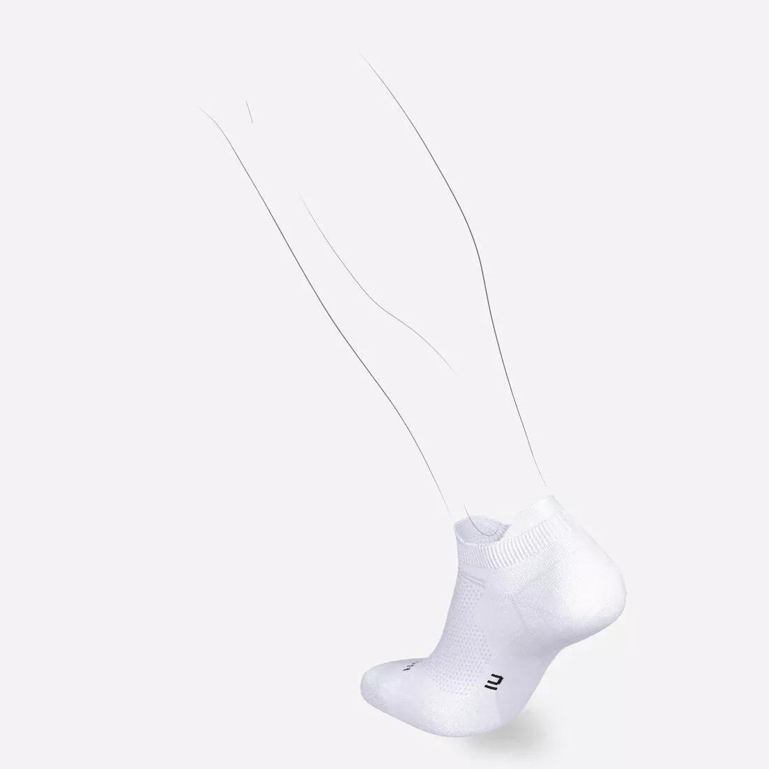 ULTRA WHITE PACK OF 2 PAIRS OF RUN 500 THIN INVISIBLE RUNNING SOCKS, , large image number 11