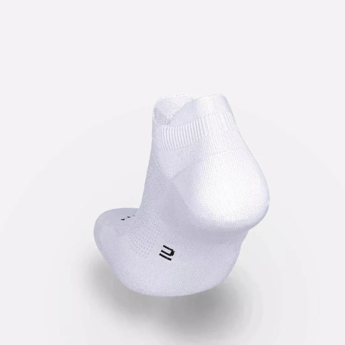 ULTRA WHITE PACK OF 2 PAIRS OF RUN 500 THIN INVISIBLE RUNNING SOCKS, , large image number 12