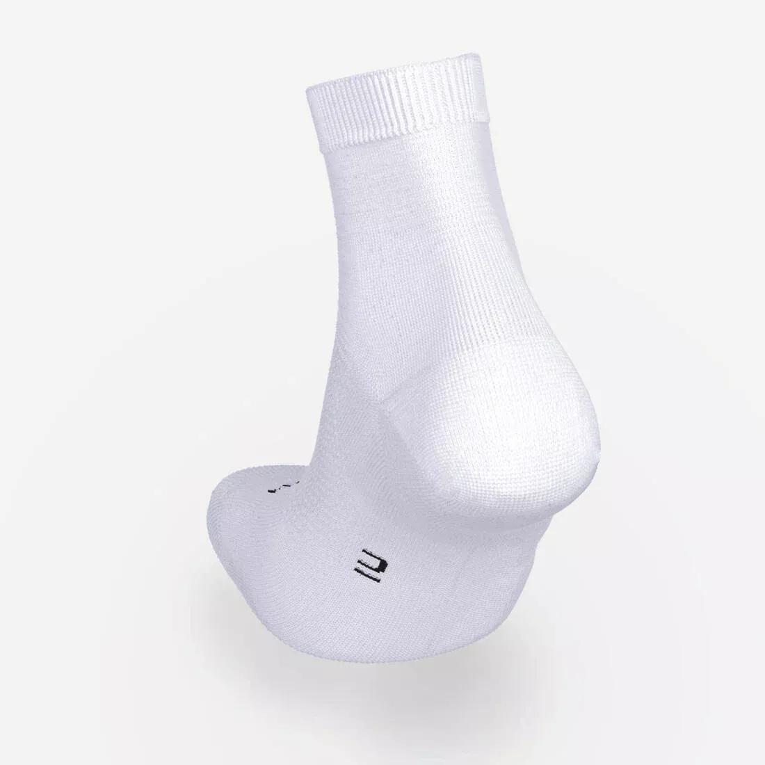 Unisex Pack of 2 RUN500 Socks, Ultra White, No Color, large image number 5